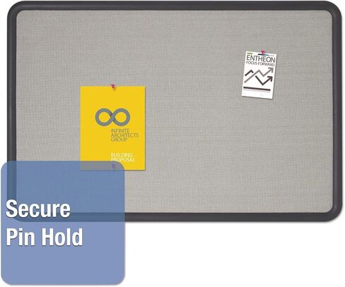Quartet Bulletin Board, Fabric, 3 x 2 Feet, Office Bulletin Boards, Contour Navy Blue Plastic Frame (7693BE) in Saudi Arabia