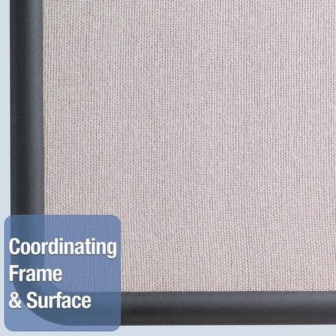 Quartet Bulletin Board, Fabric, 3 x 2 Feet, Office Bulletin Boards, Contour Navy Blue Plastic Frame (7693BE) in Saudi Arabia