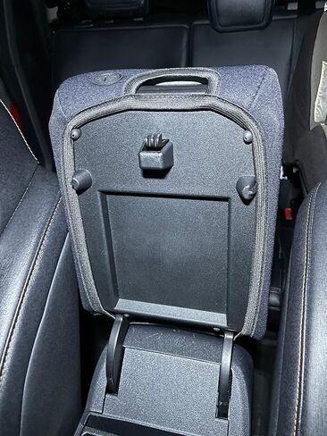 Koverz Neoprene Center Console Cover Armrest Pad with Keyhole Compatible with New Ford Bronco (Full Size, NOT Sport) 2021, 2022 - Black in Saudi Arabia