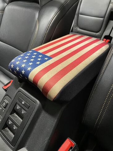 Koverz Neoprene Center Console Cover Armrest Pad with Keyhole Compatible with New Ford Bronco (Full Size, NOT Sport) 2021, 2022 - Black in Saudi Arabia