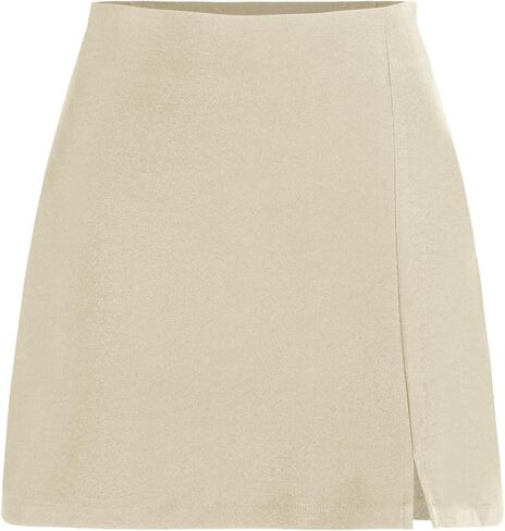 Cider Mini Skirt High Waist Zip Up Split Bodycon Fitted Party A Line Skirt in Kuwait