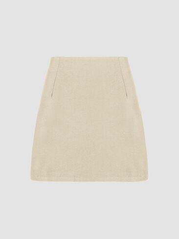 Cider Mini Skirt High Waist Zip Up Split Bodycon Fitted Party A Line Skirt in Kuwait