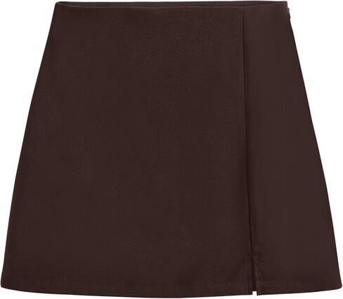 Cider Mini Skirt High Waist Zip Up Split Bodycon Fitted Party A Line Skirt in Kuwait