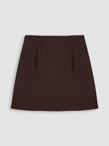 Cider Mini Skirt High Waist Zip Up Split Bodycon Fitted Party A Line Skirt in Kuwait