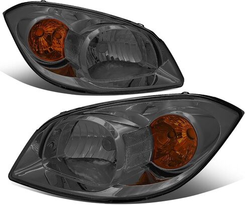 زوج من المصابيح الأمامية ذات التصميم الأسود من نوع Amber Corner OE Style متوافق مع Chevy Cobalt/Pontiac G5 Pursuit 05-10 in Kuwait