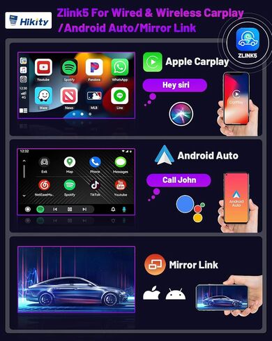 Hikity Android 13 Radio 2+64GB for 1997-2001 Honda CRV Radio with Wireless Carplay Android Auto, 9'' Touch Screen Stereo Dash Kit with, GPS Navigation, HiFi, WiFi, Bluetooth. FM, SWC, Mic, Backup Cam in Saudi Arabia