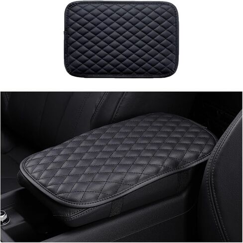 سجادات وحدة التحكم المركزية للسيارة، واقي وسادة مسند الذراع المقاوم للماء من جلد البولي يوريثان، غطاء صندوق تخزين مسند الذراع للفصول الأربعة، ملحقات داخلية عالمية لمعظم السيارات وسيارات الدفع الرباعي والشاحنات in Kuwait