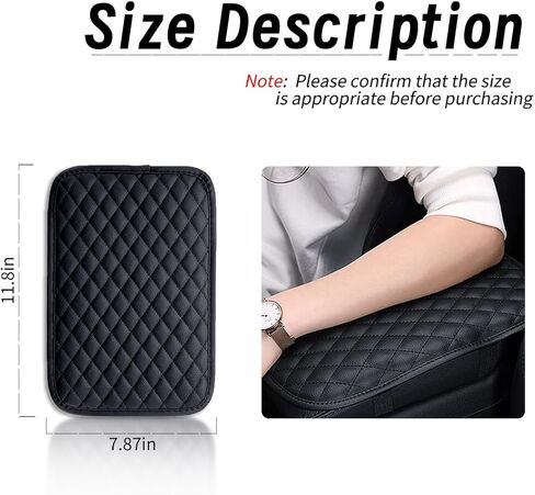 سجادات وحدة التحكم المركزية للسيارة، واقي وسادة مسند الذراع المقاوم للماء من جلد البولي يوريثان، غطاء صندوق تخزين مسند الذراع للفصول الأربعة، ملحقات داخلية عالمية لمعظم السيارات وسيارات الدفع الرباعي والشاحنات in Kuwait