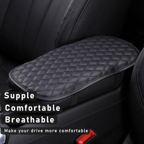 سجادات وحدة التحكم المركزية للسيارة، واقي وسادة مسند الذراع المقاوم للماء من جلد البولي يوريثان، غطاء صندوق تخزين مسند الذراع للفصول الأربعة، ملحقات داخلية عالمية لمعظم السيارات وسيارات الدفع الرباعي والشاحنات in Kuwait