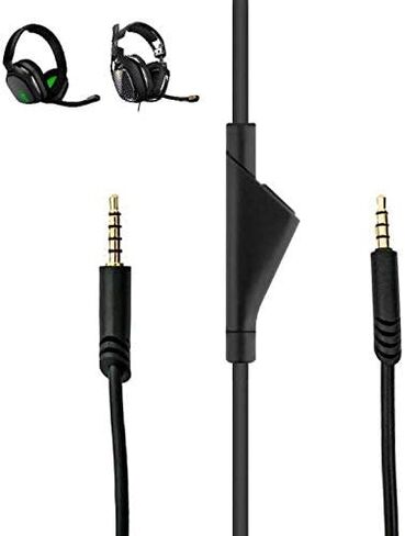 A40 A40TR 2.0M Inline Mute Cable Cord Wire for AstroA40 A40 TR Gaming Headsets (No Volume Control, Hold Button to Mute Mic) in Saudi Arabia