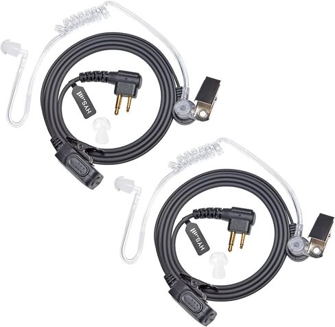 HYS 1 Wire Surveillance Acoustic Tube 2-Way Radio Earpiece, in Ear Headset for Law Enforcement, for Motorola Walkie TalkieMag one CP200 Rdm2070d BPR40 CLS1110 CLS1410 CP200d earpiece with mic in Saudi Arabia