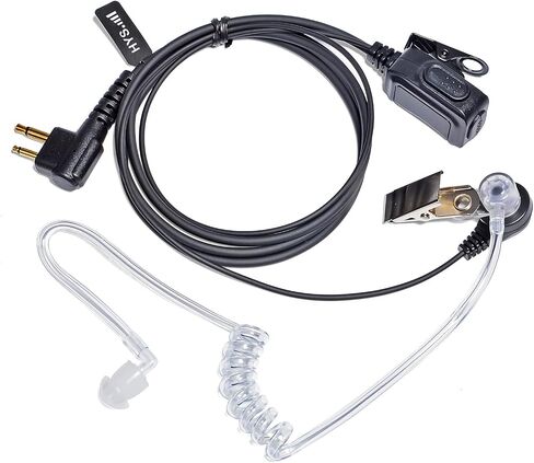 HYS 1 Wire Surveillance Acoustic Tube 2-Way Radio Earpiece, in Ear Headset for Law Enforcement, for Motorola Walkie TalkieMag one CP200 Rdm2070d BPR40 CLS1110 CLS1410 CP200d earpiece with mic in Saudi Arabia