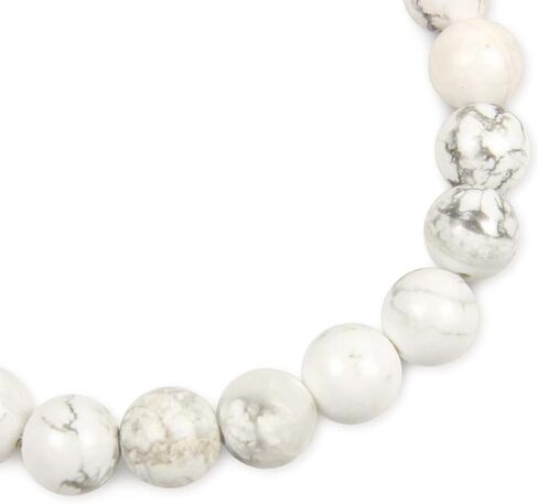 RIAH FASHION Stone Beaded Stretch Yoga Prayer Friendship Bracelet - Healing Lava Semi Precious Natural Gem Quartz, Mermaid Glass Glowing Bead Strand Bangle Cuff in Saudi Arabia