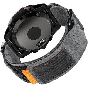 Compatible With Garmin Watch Band, Super Rugged Nylon Sports Strap With Woven Loop Design, For fēnix/Forerunner/Vivoactive/Approach/MARQ/quatix/D2 Series Tough Replacement Band For Men
