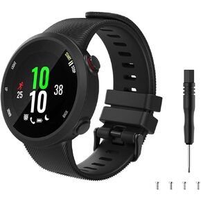 TiMOVO Band Compatible with Garmin Forerunner 45, Soft Silicone Band Adjustable Replacement Watch Strap Fit Garmin Forerunner 45