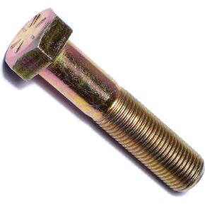 014973253844 Grade 8 Fine Hex Cap Screws, 1/2-20 x 2-1/4, Piece-25, yellow