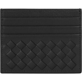 Unaone Slim Minimalist Wallet - Credit Card Holder, Leather Front Pocket Wallet Card Case for Men & Women, Black