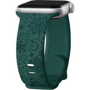 Engraved Spider Watch Band Compatible with Apple Watch 38mm 40mm 41mm 42mm 44mm 45mm 49mm for Women Men, Stylish Funny Xmas Printed Replacement Strap for iWatch Ultra SE 9 8 7 6 5 4 3, M/L in Saudi Arabia