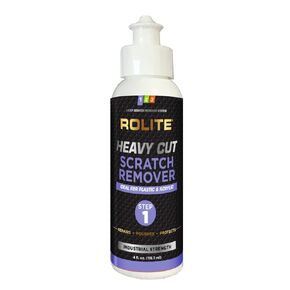 Rolite - RHCSR4z Heavy Cut Scratch Remover (4 fl. oz.) for Plastic & Acrylic Surfaces Including Marine Strataglass & Eisenglass, Headlights, Aquariums