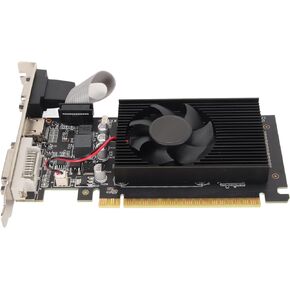Jectse GT610 Graphics Card, 2GB 64bit Game Graphics Card PCI Express 1.1 x 16 Professional Desktop Computer Graphics Card for Gaming PC
