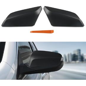 JDMON Door Rearview Mirror Cover Cap Replacement for Chevy Malibu 2016 2017 2018 2019 2020 2021 Side Mirror Cover Cap Trim Replace 84026841 840268412 (Matte Black)