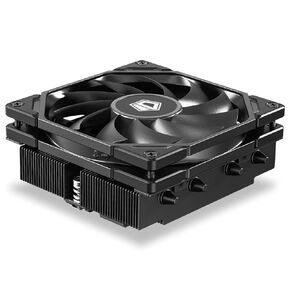 ID-COOLING IS-40-XT Black - 47mm Height Low Profile CPU Cooler, 4 Direct-Contact Heat Pipes Air Cooler for HTPCs, ITX, and Small Form Factor Builds, 92×92×15mm Slim Fan, Support Intel & AMD Socket
