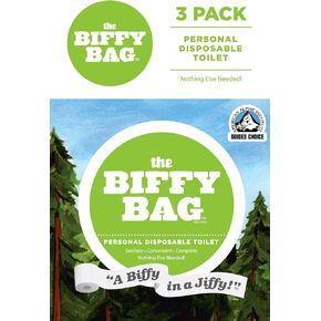 Biffy Bag Pocket Size Disposable Toilet, Classic