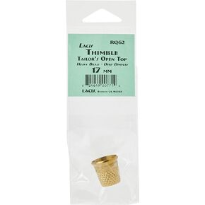 Lacis Open Top Tailor's Thimble, Size 17mm