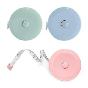 Tape Measure,3 Pack Soft Sewing Tape Measure for Body Measuring,78.7 Inchs Mini Measurement Tape,Premium Retractable Fabric and Cloth Tape Measure, Handy, Compact and Easy to Read (Mixed Color)
