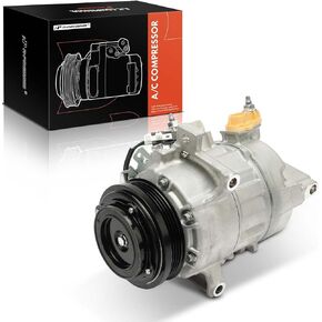 A-Premium A/C Compressor with Clutch Compatible with Ford F-150 3.5L 2017-2020, Expedition 3.5L 2018-2021, Lincoln Navigator 3.5L 2018-2021