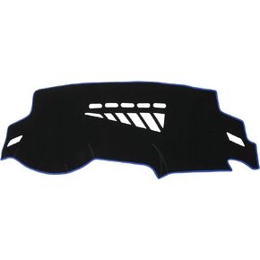 Dash Cover for Audi A4 A5 2008-2015 / Center Console Dashboard Cover/Non-Slip/Polyester / 1 Pcs Black Blue