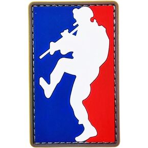 Armyman Patch, Soft PVC Brave Soldier Hook & Loop Morale Patches Set for Caps Bags Backpacks Tactical Vest Military Uniforms 2x3 Inch