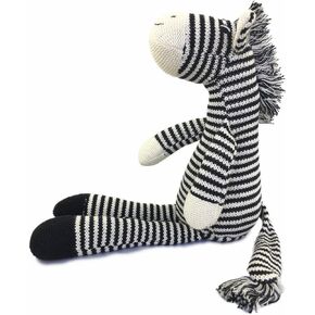 Ice King Bear Zebra Stuffed Animal Soft Plush Toy 10 Inches (Hand Knitted)