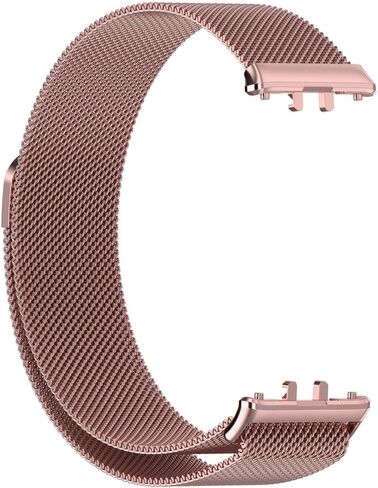 Compatible for Samsung Galaxy Fit 3 Band, Stainless Steel Mesh Loop Adjustable Magnetic Clasp Smartwatch Strap Wristband for Galaxy Fit3 SM-R390 in Saudi Arabia