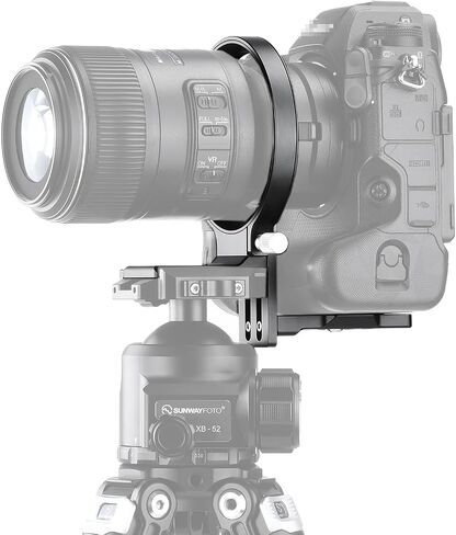 SUNWAYFOTO LS-Z9，80mm Rotating Collar for Z9,EOS R3, Tripod Mount Ring Lens Support Collar Arca Swiss Plate Mount DSLR Horizontal Vertical Switching in Saudi Arabia