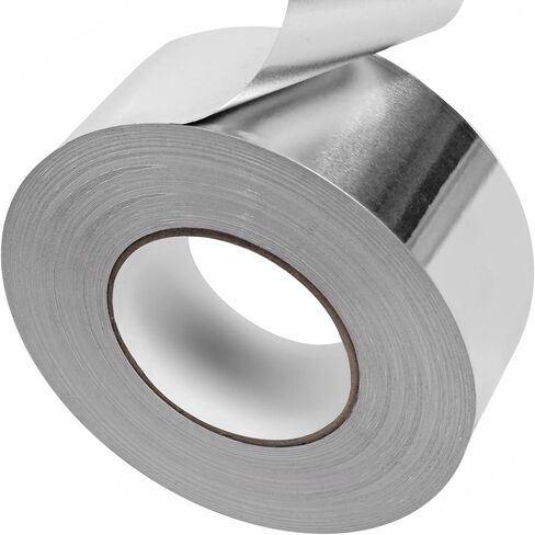 82 Feet (28 Yards) x 2 Inch Professional Aluminum Foil Tape Without Release Paper (3.6 Mil) Metal High Temperature Heavy Duty Duct Tape, HVAC Tape, Silver Insulation Tape for Sealing Ductwork in Saudi Arabia