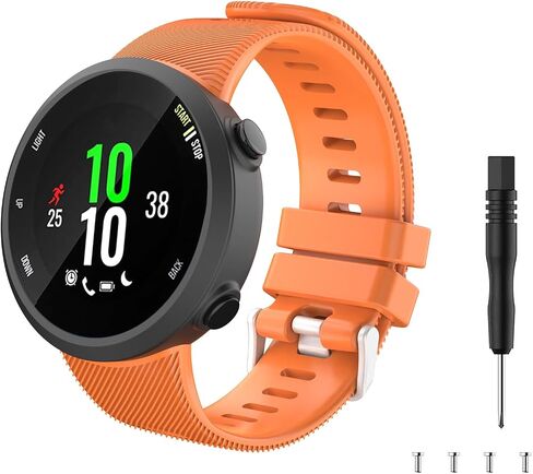 TiMOVO Band Compatible with Garmin Forerunner 45, Soft Silicone Band Adjustable Replacement Watch Strap Fit Garmin Forerunner 45 in Saudi Arabia