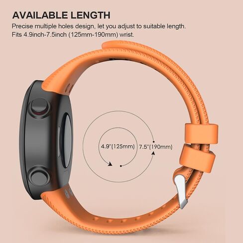 TiMOVO Band Compatible with Garmin Forerunner 45, Soft Silicone Band Adjustable Replacement Watch Strap Fit Garmin Forerunner 45 in Saudi Arabia