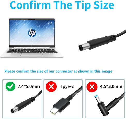 شاحن كمبيوتر محمول 65 واط مناسب لسلسلة HP Pavilion DV7 DV6 DV5 DV4 DM4 G7 G6، كومباك Cq57 Cq62 Cq56 Cq61 Cq60 Cq58،2000-329WM 2000-2A20NR 2000-2B09WM 19.5V 3.33A محول سلك الطاقة in Saudi Arabia