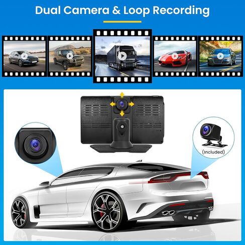 8 core 4+64G Android 13 Portable Wireless Apple Carplay Car Radio with Dash Cam, 9 Inch Touchscreen Car Play Car Screen with Backup Camera WiFi GPS Navigation Mirror Link… in Saudi Arabia