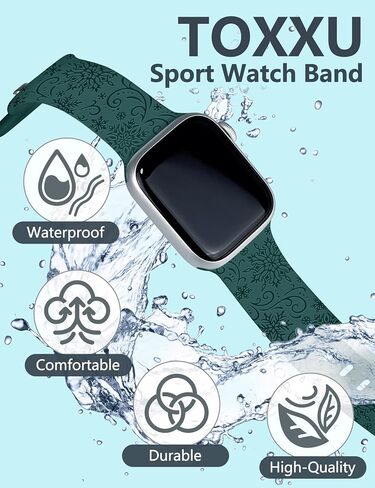 Engraved Spider Watch Band Compatible with Apple Watch 38mm 40mm 41mm 42mm 44mm 45mm 49mm for Women Men, Stylish Funny Xmas Printed Replacement Strap for iWatch Ultra SE 9 8 7 6 5 4 3, M/L in Saudi Arabia