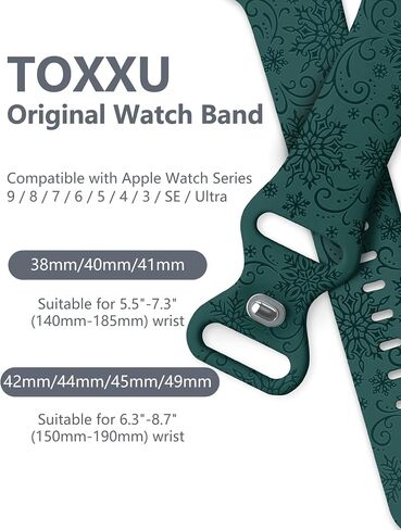 Engraved Spider Watch Band Compatible with Apple Watch 38mm 40mm 41mm 42mm 44mm 45mm 49mm for Women Men, Stylish Funny Xmas Printed Replacement Strap for iWatch Ultra SE 9 8 7 6 5 4 3, M/L in Saudi Arabia