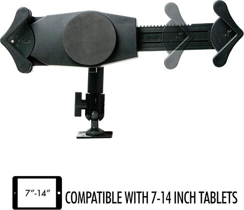 Tabletop Wall Mount – CTA Multi-Mount Carbon Fiber Support Arm for iPad 10th Gen 10.9" - iPad 7/8/9 Gen 10.2" - iPad Pro 12.9" - iPad Air 3 - Surface Pro 4 - Galaxy Tab S3 & More - Black (AUT-VDM) in Saudi Arabia