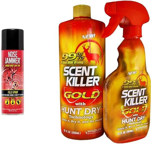 Nose Jammer Field Spray Natural Hunting Scent Eliminator Spray Deer Scent Blocker, Use on Clothes, Boots and Gear to Eliminate Odors in Saudi Arabia