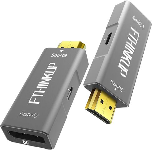 HDMI to DisplayPort Adapter 4K@60Hz, HDMI Male to Display port Female Converter, HDMI to DP Adapter Compatible with PS5, Xbox, Laptop, GPU, AMD, NVIDIA and Monitor 1 Pack in Saudi Arabia
