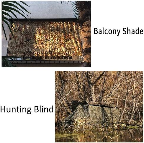 iunio Camo Netting, Camouflage Net, Bulk Roll, Mesh, Cover, Blind for Hunting, Decoration, Sun Shade, Party, Camping, Outdoor in Kuwait