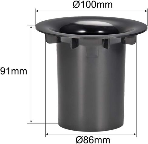 uxcell 86mm x 91mm Speaker Port Tube Subwoofer Bass Reflex Tube Bass Woofer Box 2pcs in Saudi Arabia