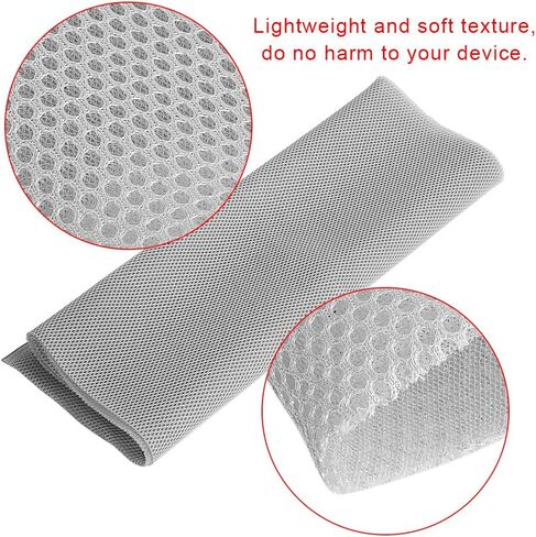Wal front Speaker Grill Cloth Stereo Mesh Fabric for Speaker Repair Silver Gray for Home Speakers Stage Speakers and KTV Boxes Repair 140x50cm /55.0in/19.6in(Gray) in Saudi Arabia