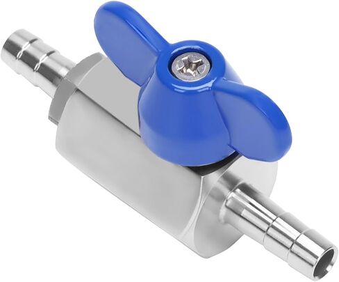 DERNORD 5/8" Hose Barb Ball Valve SS304 Mini Shut Off Ball Valve for Water Gas Fuel Drip Irrigation and Aquariums (Pack of 1) in Saudi Arabia