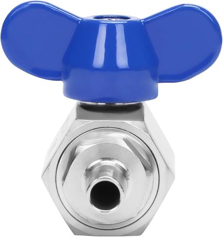 DERNORD 5/8" Hose Barb Ball Valve SS304 Mini Shut Off Ball Valve for Water Gas Fuel Drip Irrigation and Aquariums (Pack of 1) in Saudi Arabia
